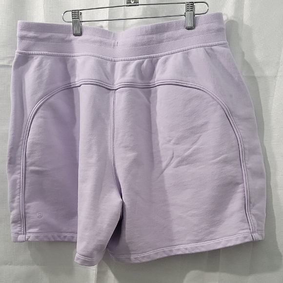 Lululemon All Yours High Rise Lavender Women's Shorts 100% Cotton Size 14 - Picture 4 of 11